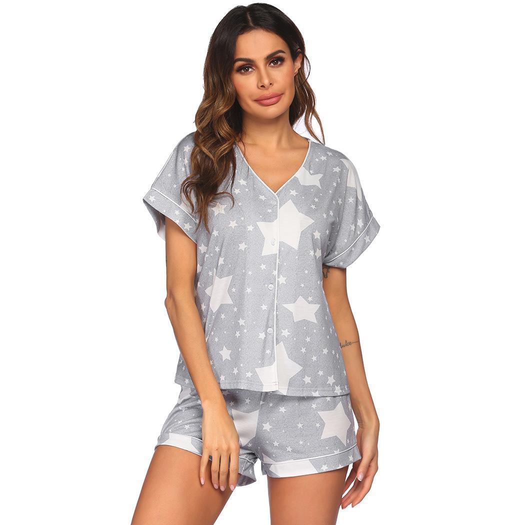 Women's Modal Pajama Cardigan Relaxed Fit Floral Print