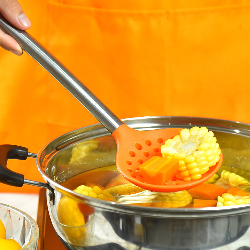 7-Piece Stainless Steel & Silicone Kitchen Ware Set – Shovels, Spoons & More