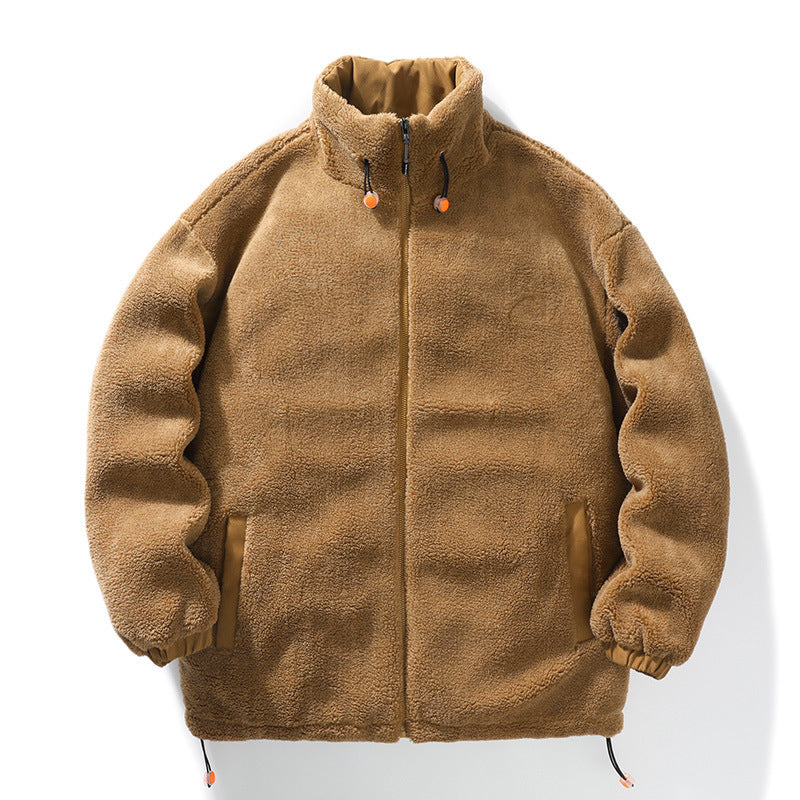 Cashmere Cotton-padded Coat Men's Thickened Warm Winter