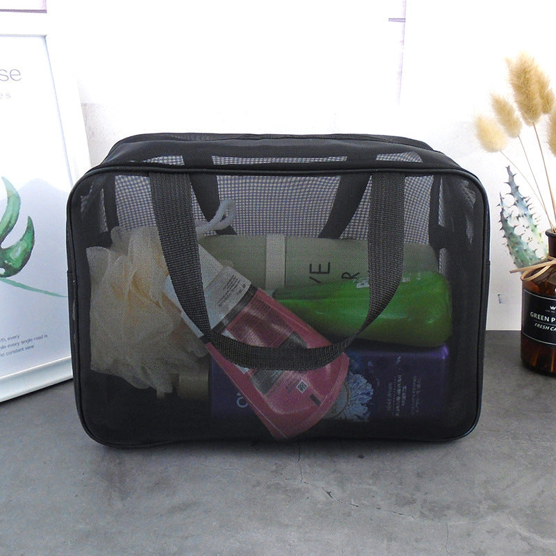 Women's Mesh Portable Bath Makeup Storage Bag