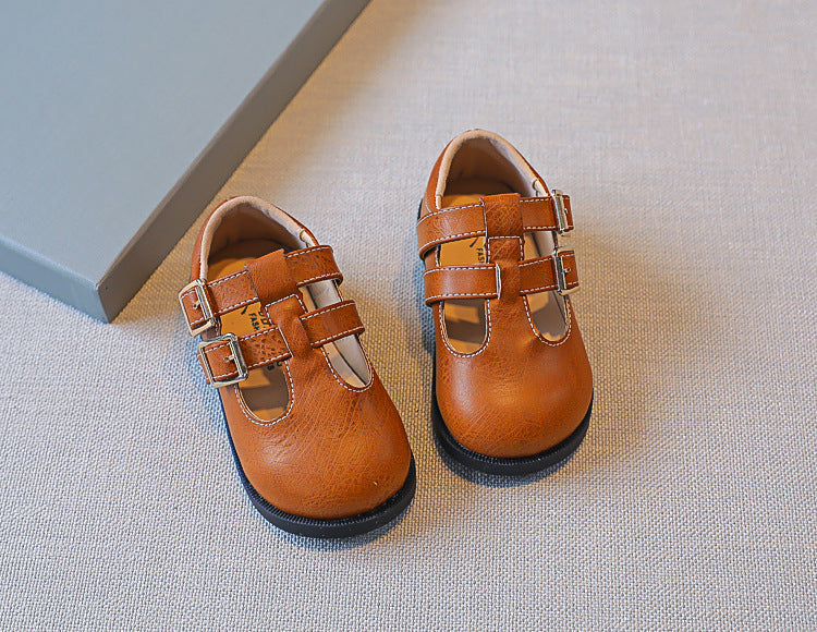 Children's Shoes College Style Soft Sole Girls Princess Shoes Baby Single Shoes