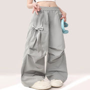 Loose Straight Casual Girl's Design Sense Workwear Pants