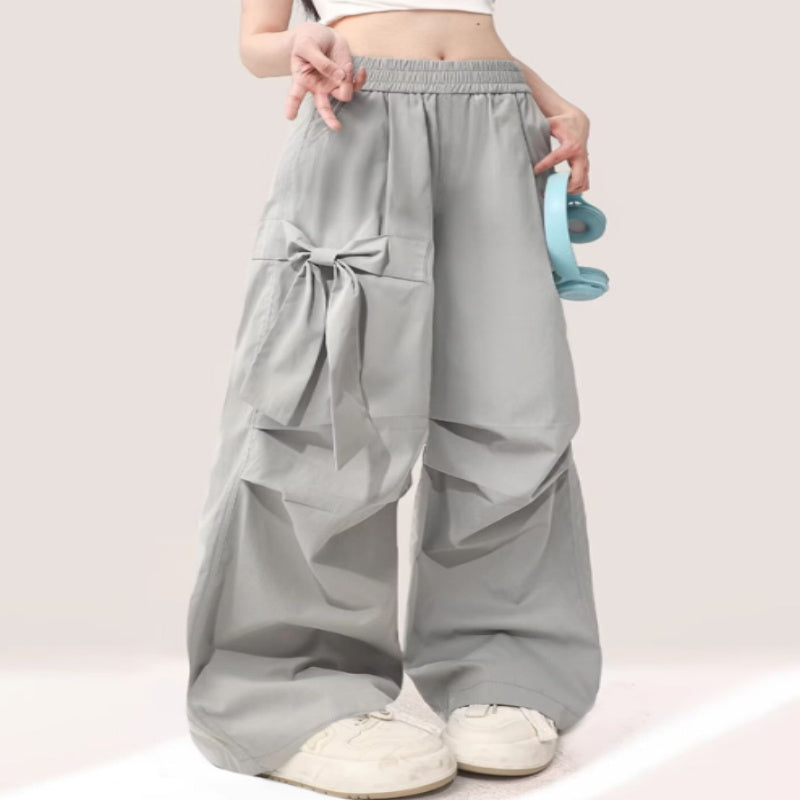 Loose Straight Casual Girl's Design Sense Workwear Pants