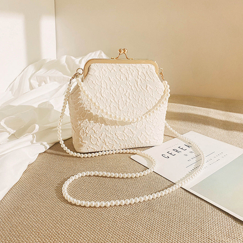 Pearl Tote Mini Chain Crossbody Bag – Elegant & Compact