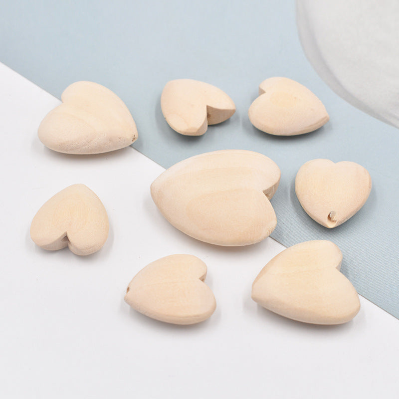 DIY Accessories 20-40MM Wooden Heart – Craft, Decoration, and Handmade Projects