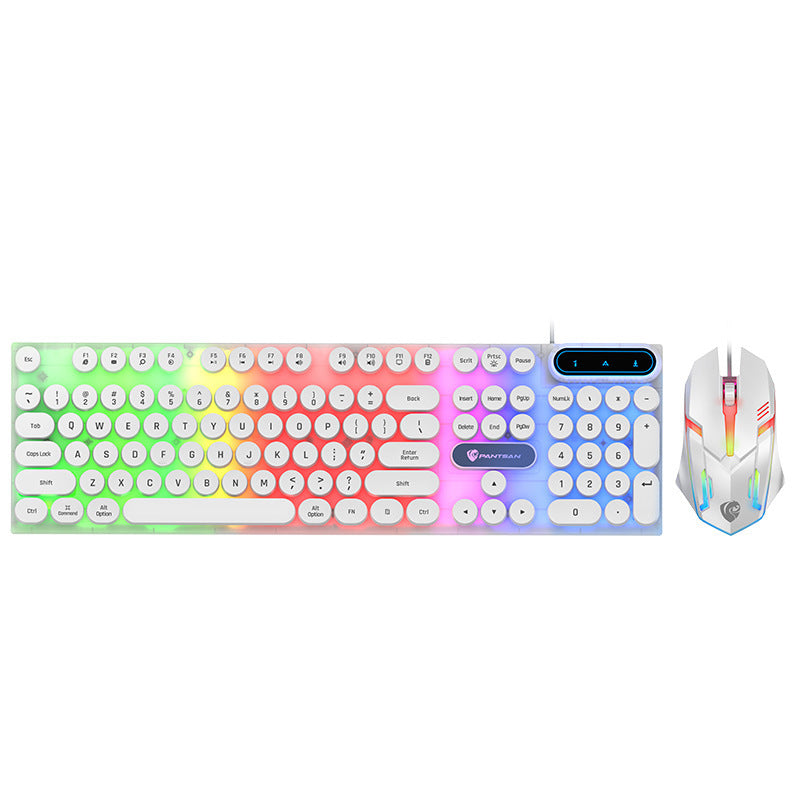 Wired Keyboard & Mouse Set – Full-Size Office Combo, Plug-and-Play USB