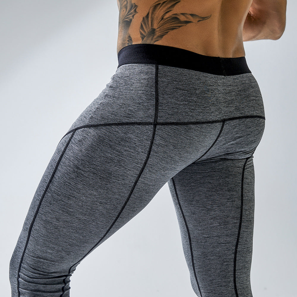 Men’s Workout Sports Leggings – Elastic Tight Fitness Pants