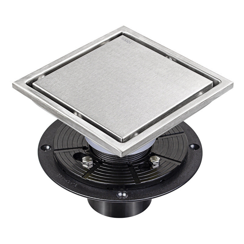 304 Stainless Steel Invisible Floor Drain – Bathroom Deodorizing American-Style Floor Drain