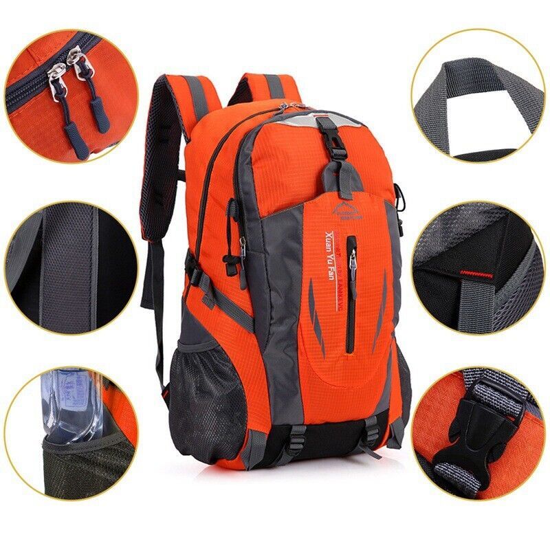 Unisex Waterproof Nylon Rucksack Backpack 40L For Hiking