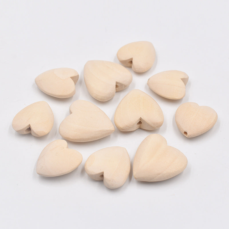DIY Accessories 20-40MM Wooden Heart – Craft, Decoration, and Handmade Projects