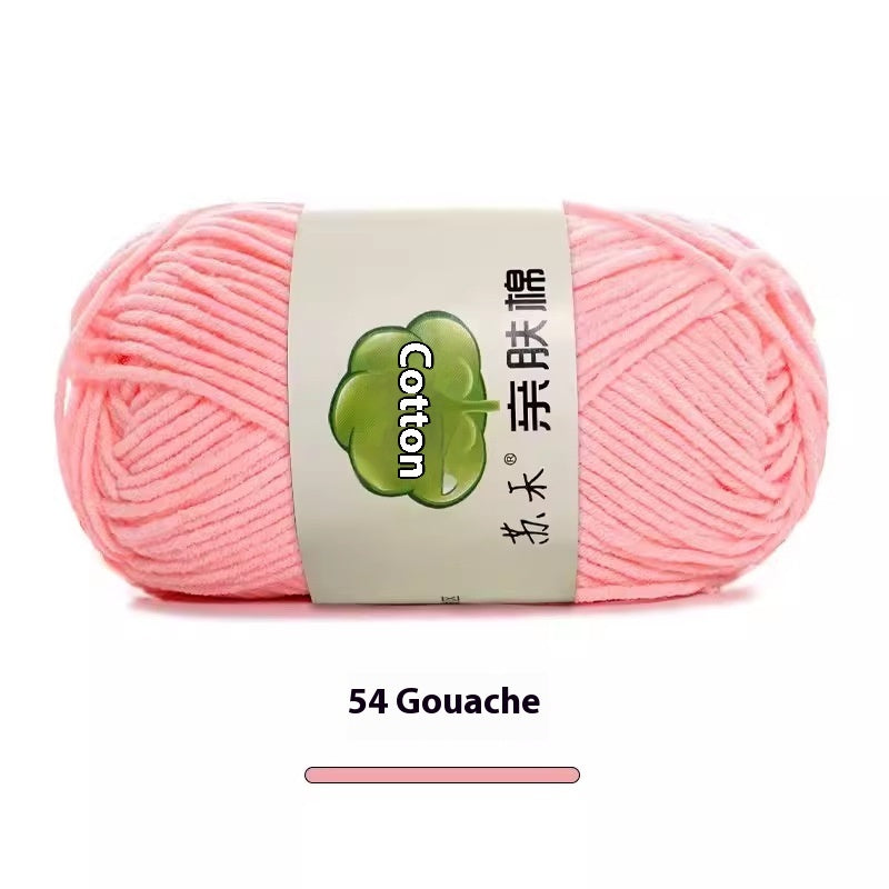 5-Strand Skin-Friendly Combed Milk Cotton Yarn – Hand Knitting Supplies