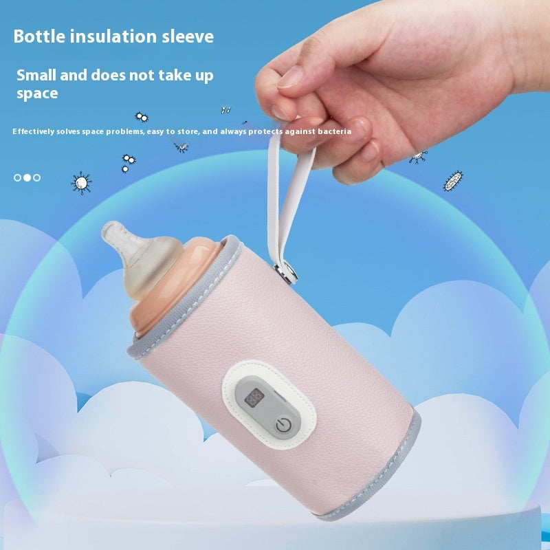 Portable Baby Bottle Warmer – Intelligent Heating & Insulation Cover