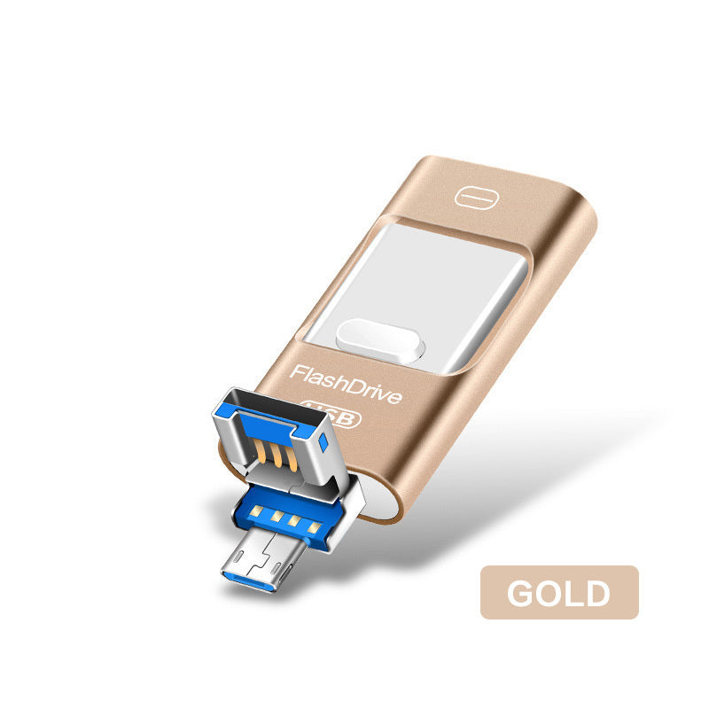 3-in-1 OTG USB Flash Drive – USB-C/Micro-USB/USB-A for Android & Computer (64–256GB)