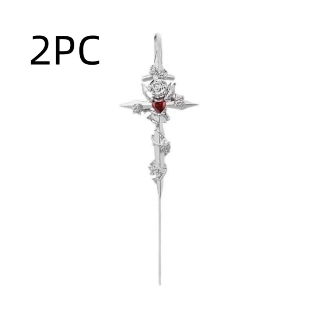 Creative Star Moon Diamond Geometric Fashion Stud Earrings