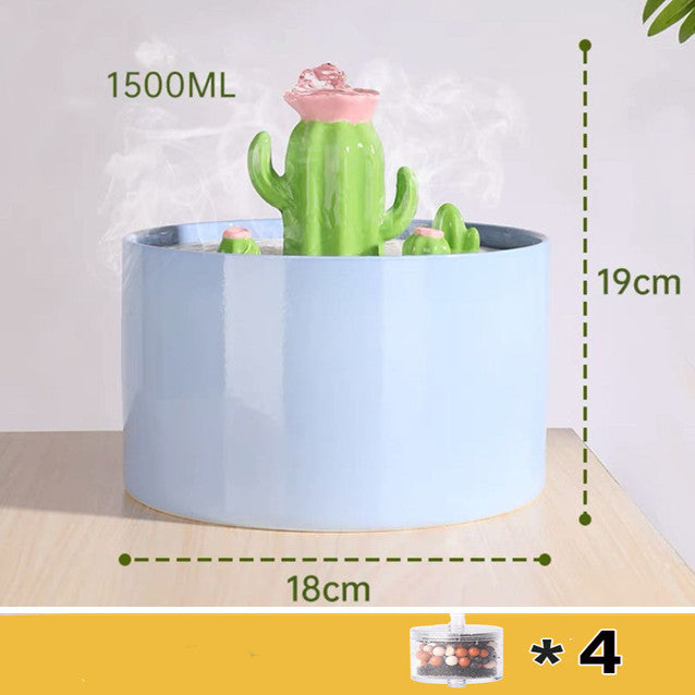 Cat Ceramic Water Dispenser Flowing Silent Constant Temperature Heating Automatic Circulation