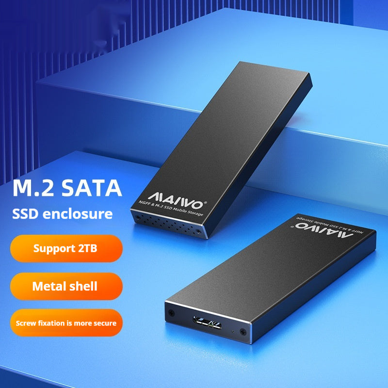 USB 3.0 SSD Enclosure with NGFF Interface – Aluminum Alloy Solid State Drive Cartridge