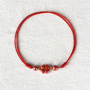 Fashion Personality Natural Cinnabar Anklet Bracelet