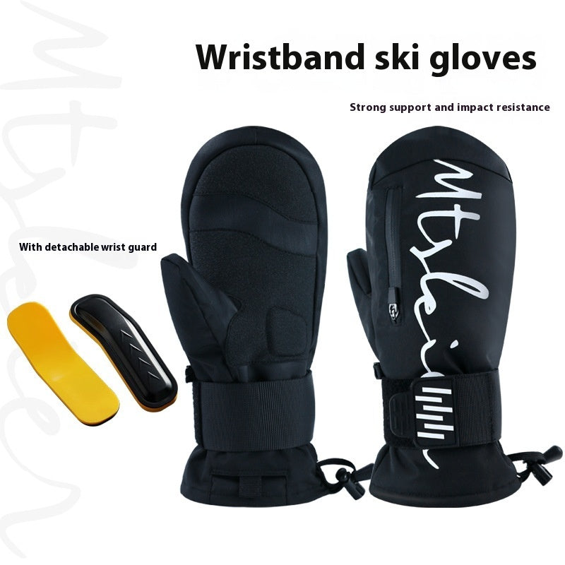 Men’s Waterproof Ski Gloves – Winter Warm with Fender