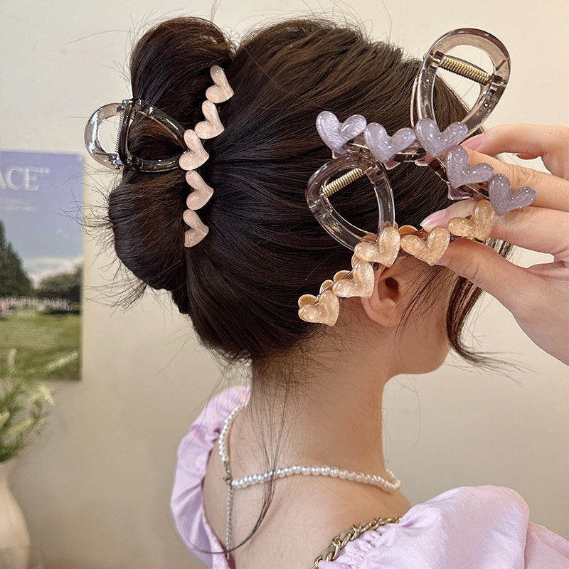 Simple Clip Headdress Back Head Updo