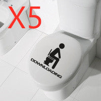 Bathroom Toilet Wall Sticker – Removable Vinyl Decal, Waterproof