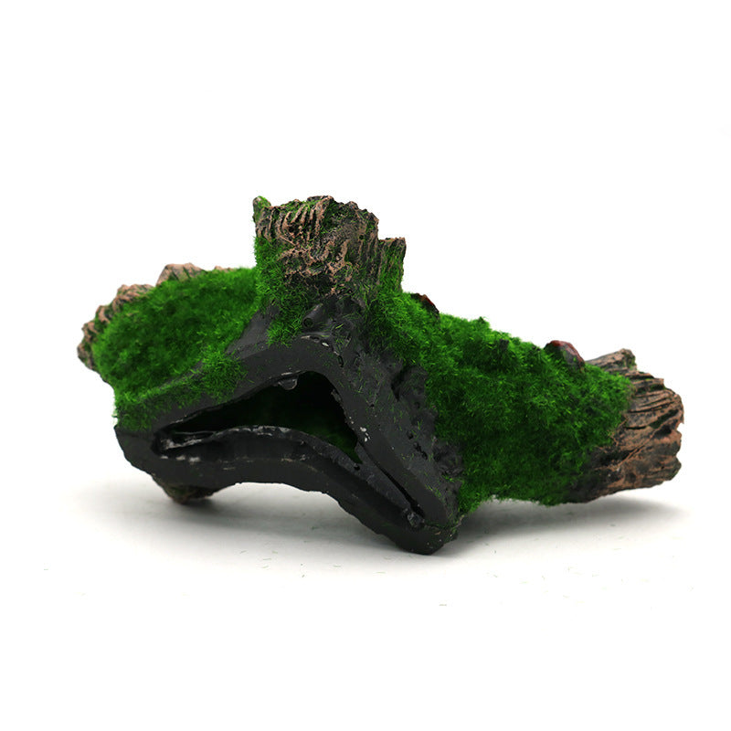 Aquarium Resin Submerged Wood Fish Tank Scenery Decoration Wood Blow Hole Diamond Tree Head