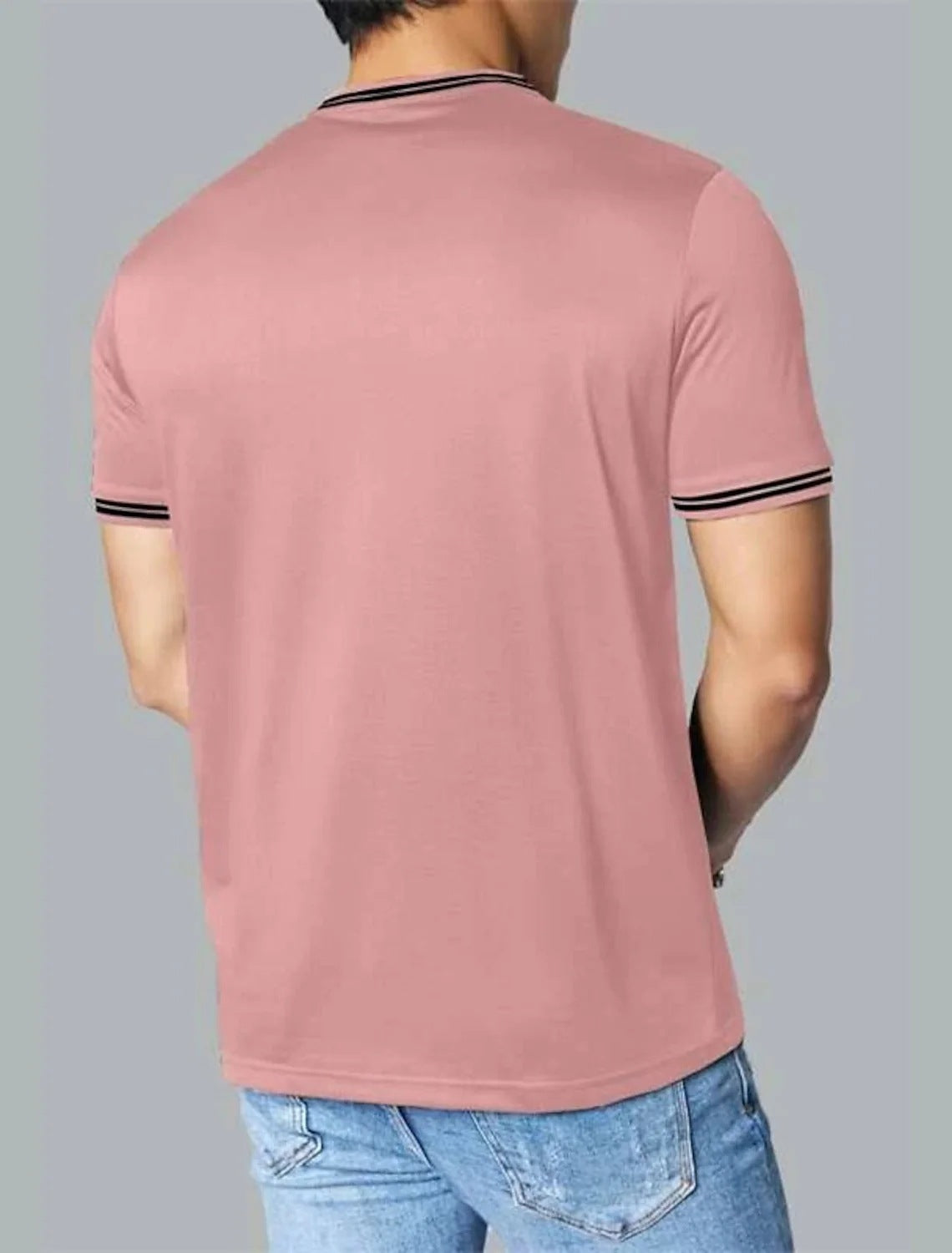 Color Block Round Neck 3D Short Sleeved