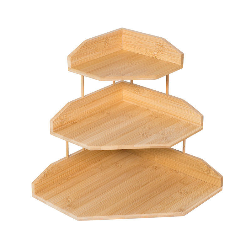 Solid Wood Multi-Layer Desk Organizer – Storage Rack for Sundries