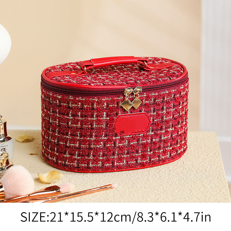 Portable Large-Capacity Makeup Bag – Simple Fashion Travel Cosmetic Storage