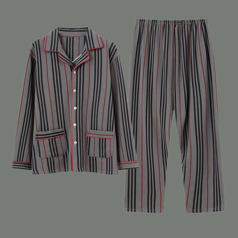Unisex Cartoon Cotton Spring And Autumn Loose Homewear Set