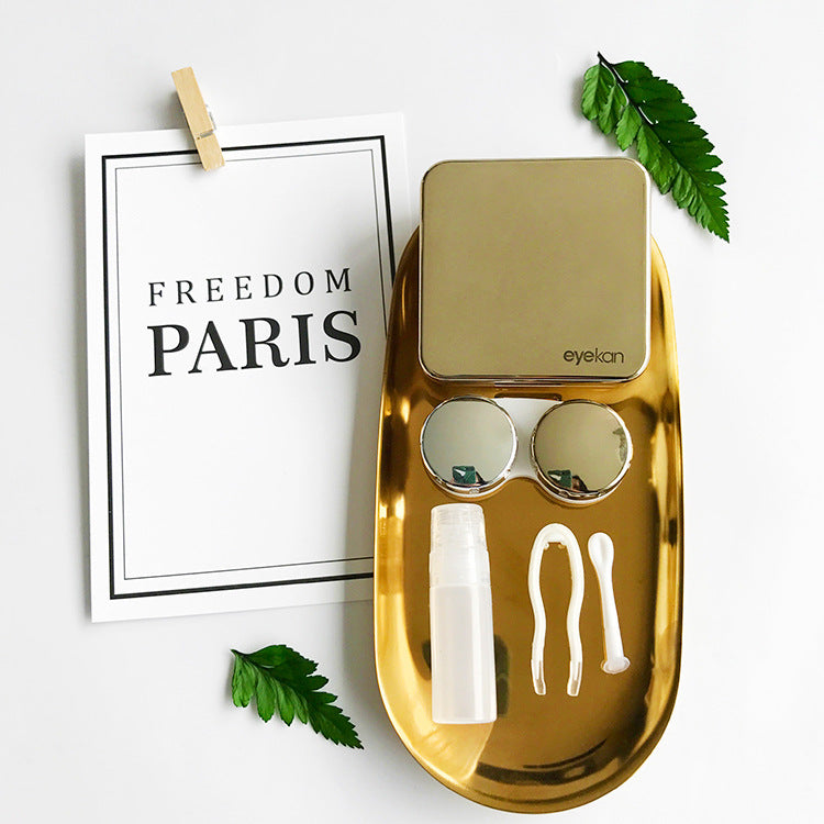 Stylish Plastic Contact Lens Case – Compact & Travel-Friendly