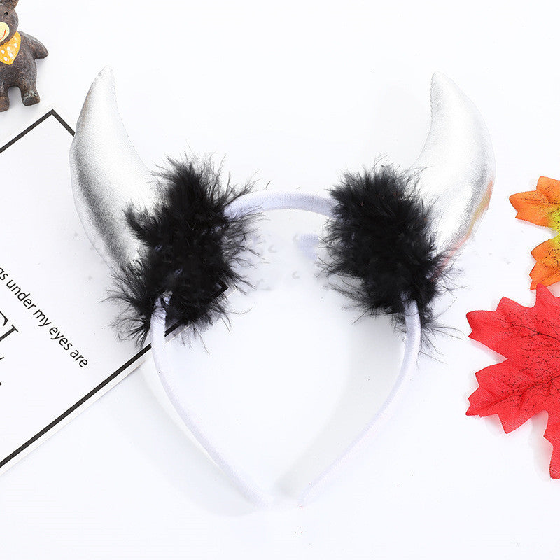 Halloween Decoration Props Demon Horn Headband Atmosphere Performance