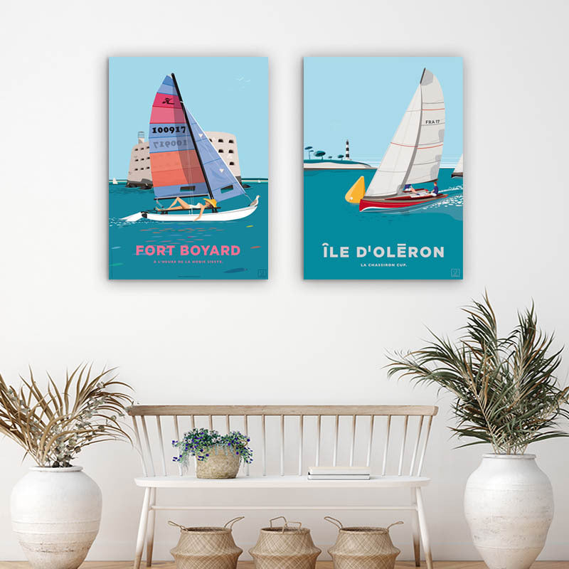 Vintage Canvas Wall Art – Bedroom Decoration Retro Style Painting
