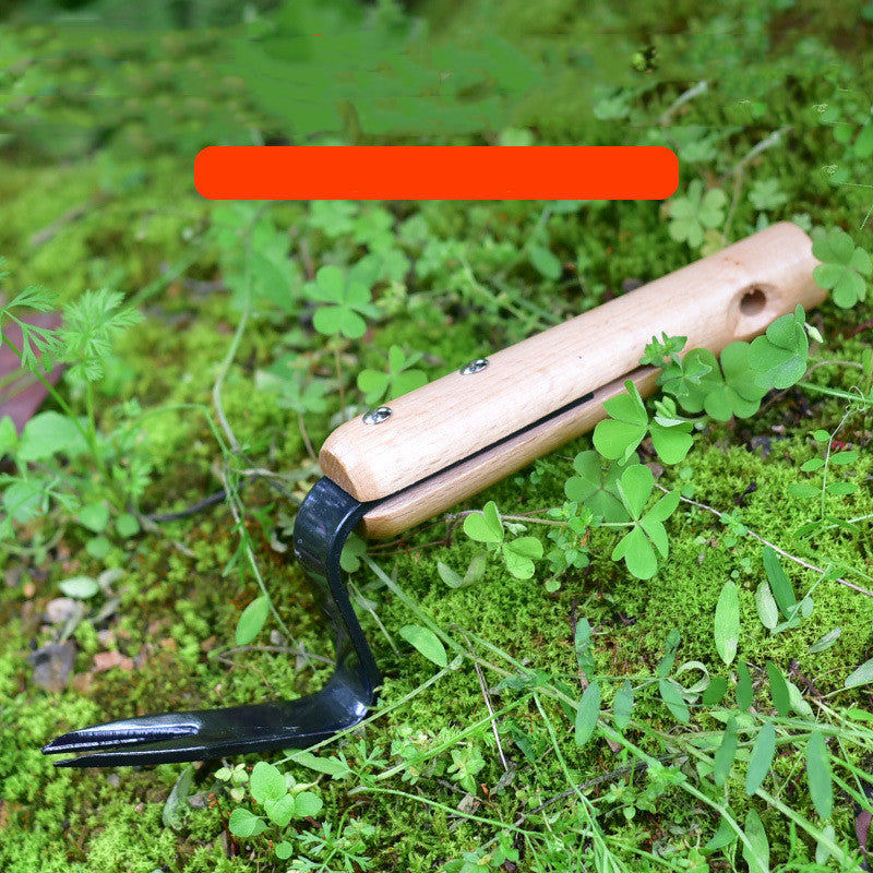 Lightweight Carbon Steel Garden Weeding and Seedling Rooting Tool with 12cm Handle