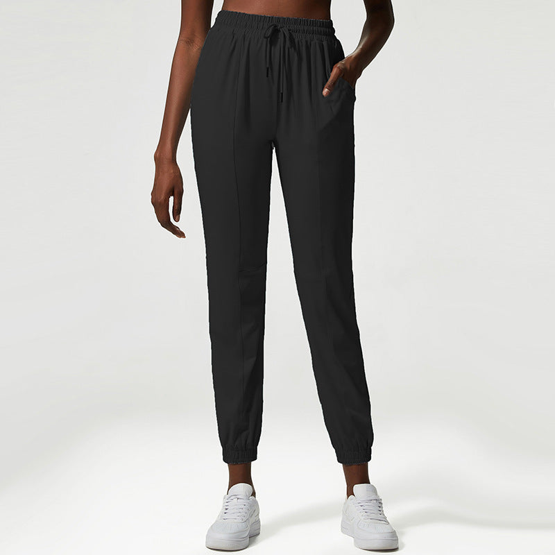 Women’s Loose Yoga/Running Pants – Quick-Dry Fitness Joggers, High-Waist Drawstring