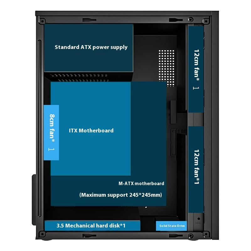 H6 Chassis Game Office Desktop Computer Host
