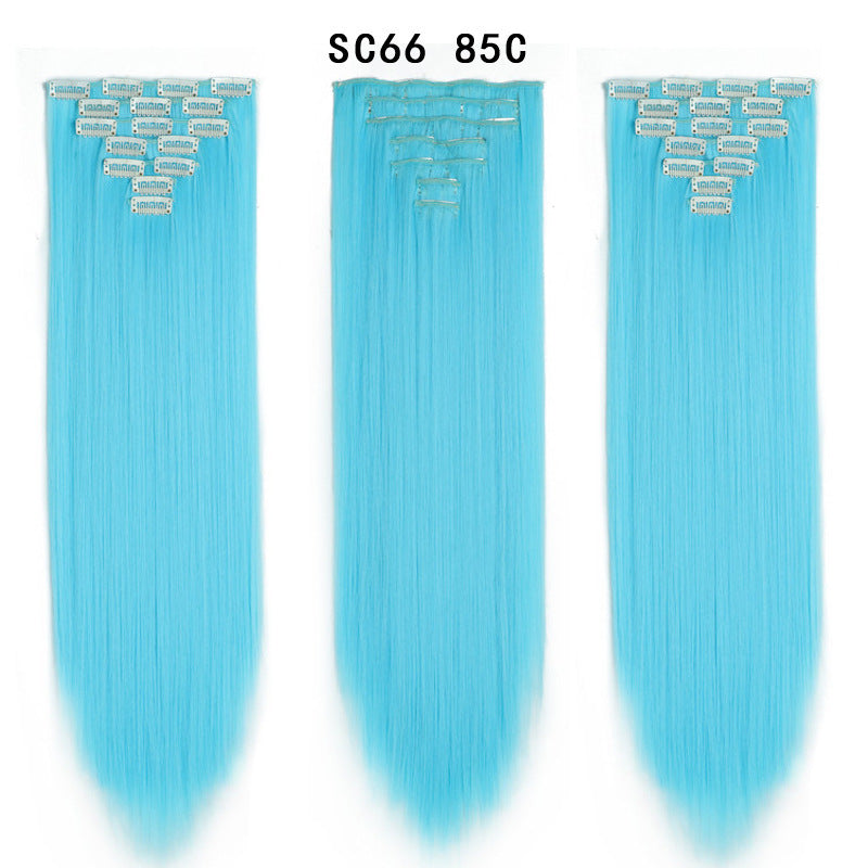 16 Card Seven-piece Hairpiece Clip Wig Beauty Chemical Fiber Wig Set Hair Extension