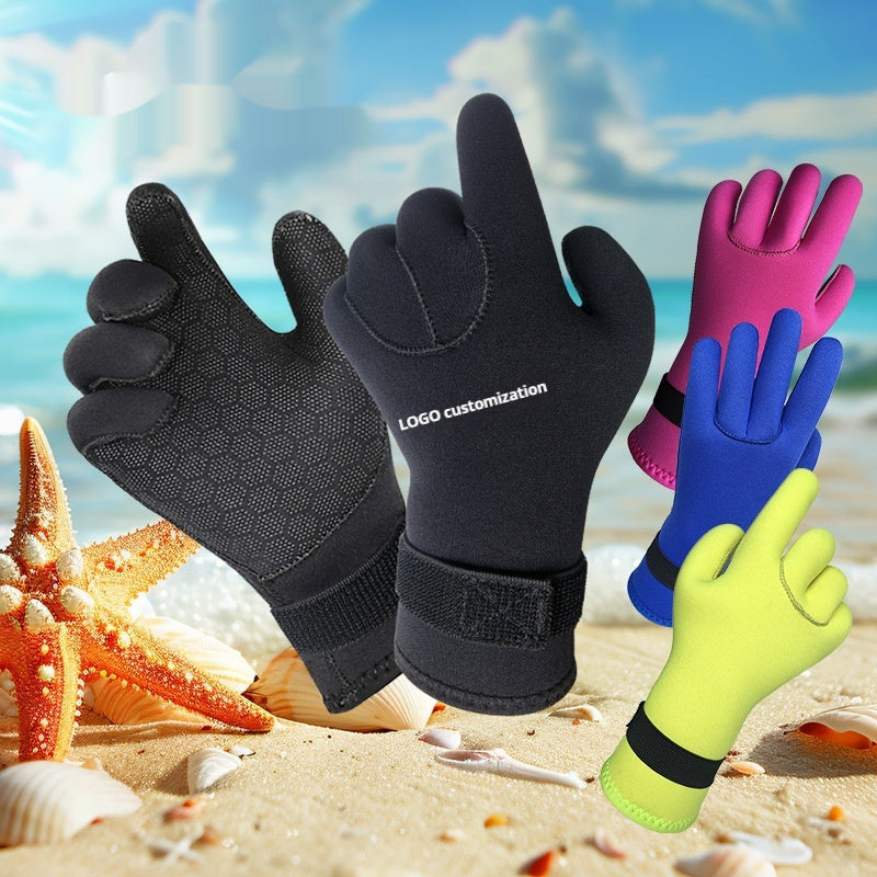 Neoprene Diving Gloves – 3mm & 5mm Black Thermal Protection