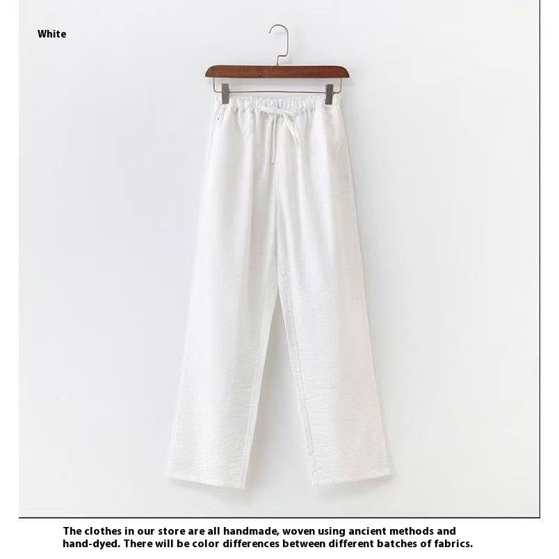 Chinese Linen Men's Loose Retro Straight-leg Pants