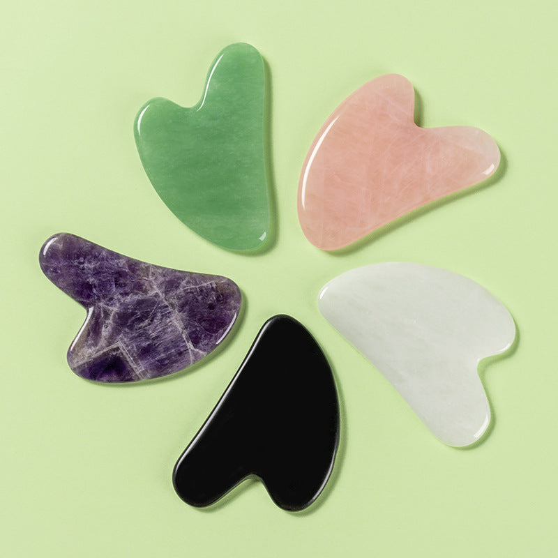 Jade Scraping Massage Tool – Gua Sha Scraper Board for Face & Body