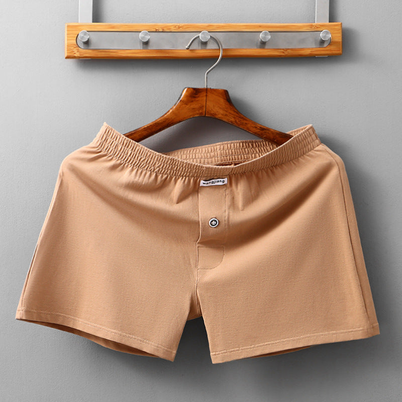 Cotton Men's Boxers Can Be Worn Outside And Breathable