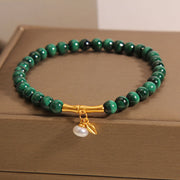 Women's Elegant High Rise Lucky Bamboo Crystal Bracelet