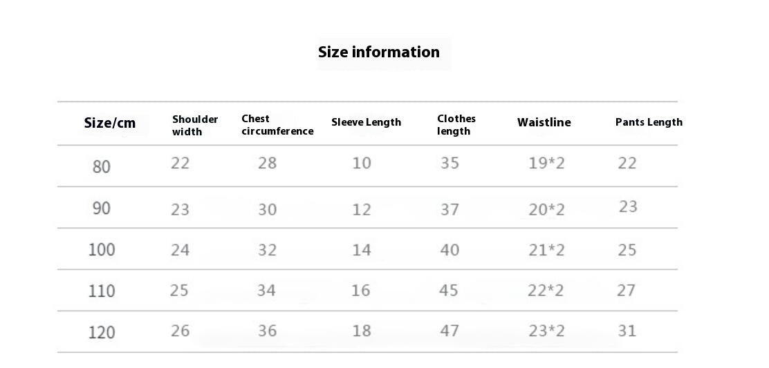 Nordic Children's Loungewear Ins Style Summer Pajamas Suit