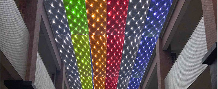 Net Light Christmas Waterproof Lamp Colored Lantern Flashing Hotel Mall Decorative Lamp