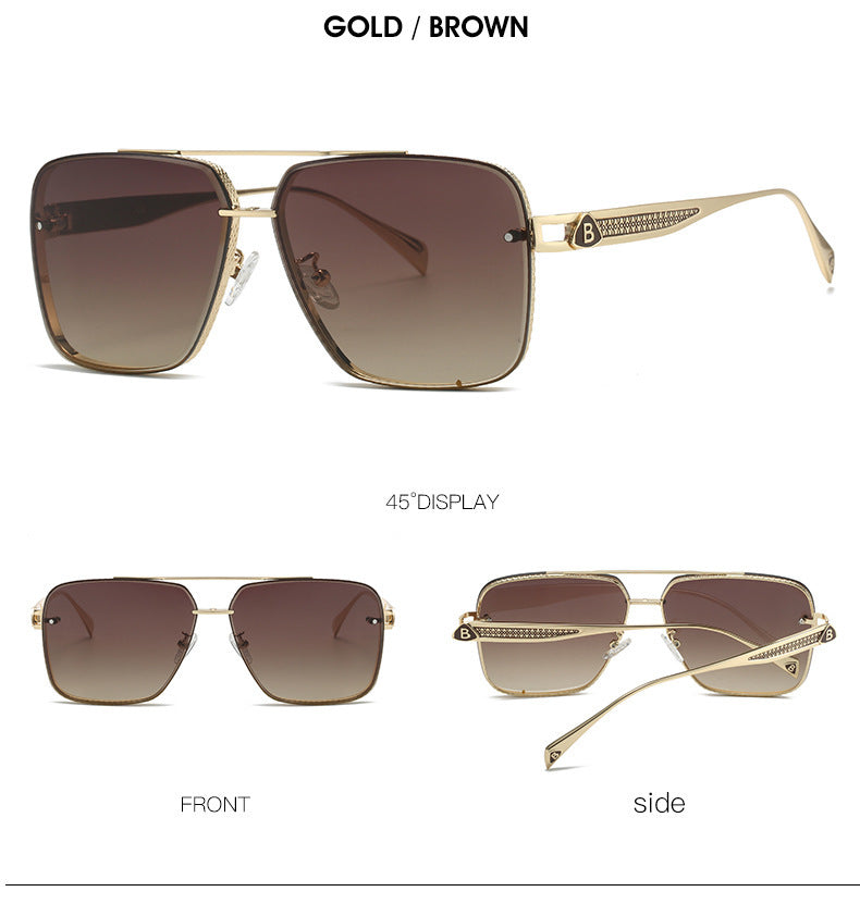 Men's Casual Metal Frame Sunglasses