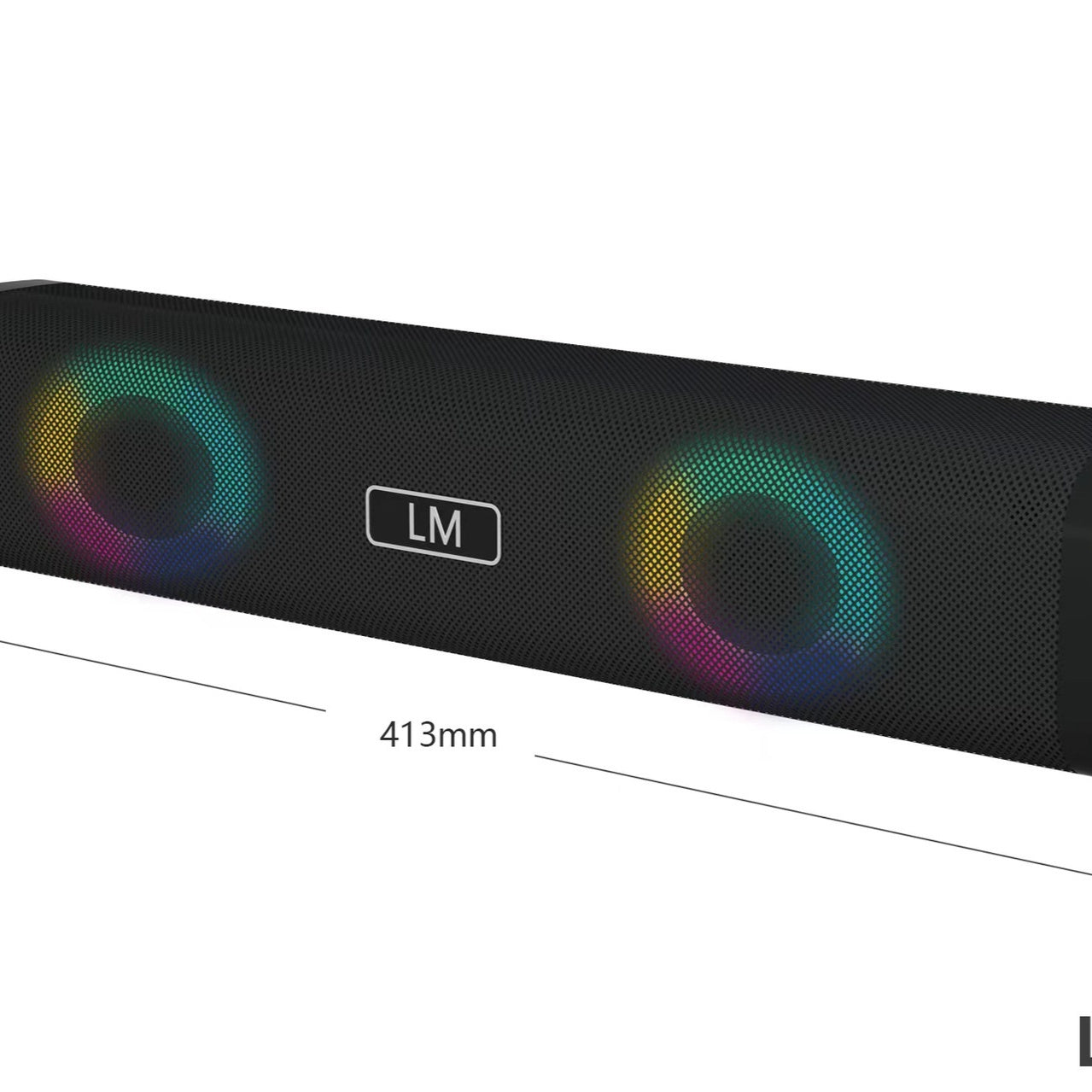 Wireless Bluetooth Private Speaker Long Sound Heater USB Card TWS Couplet Color Light