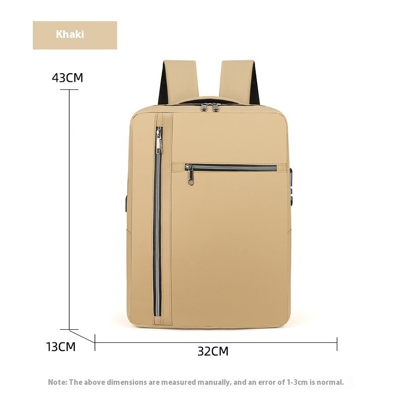 Anti-theft Password Lock Backpack Business Commute Large Capacity Men's