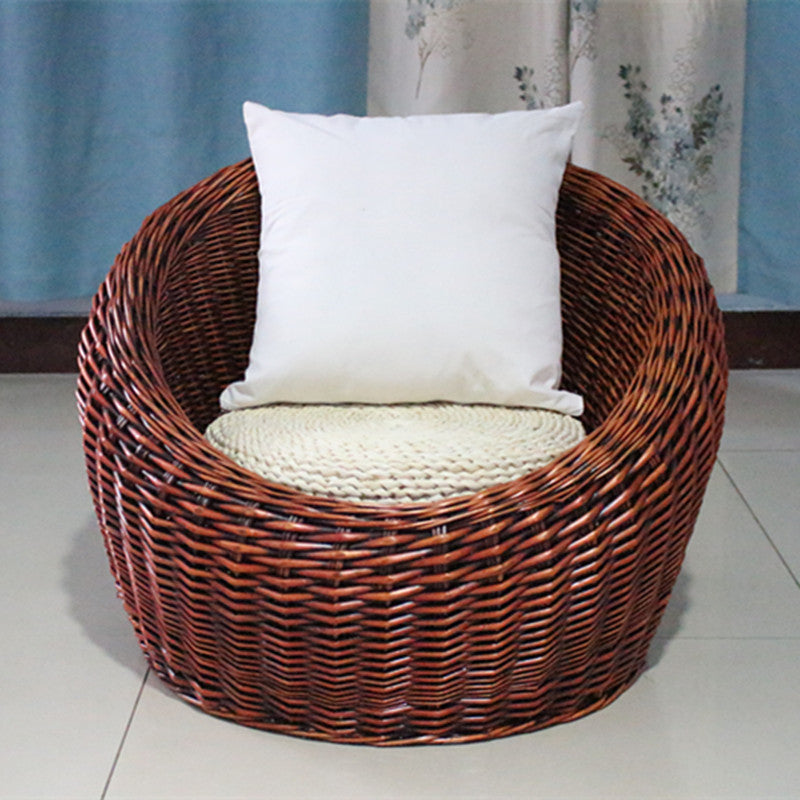 Rattan Wicker Sofa Chair For Living Room Stable Base