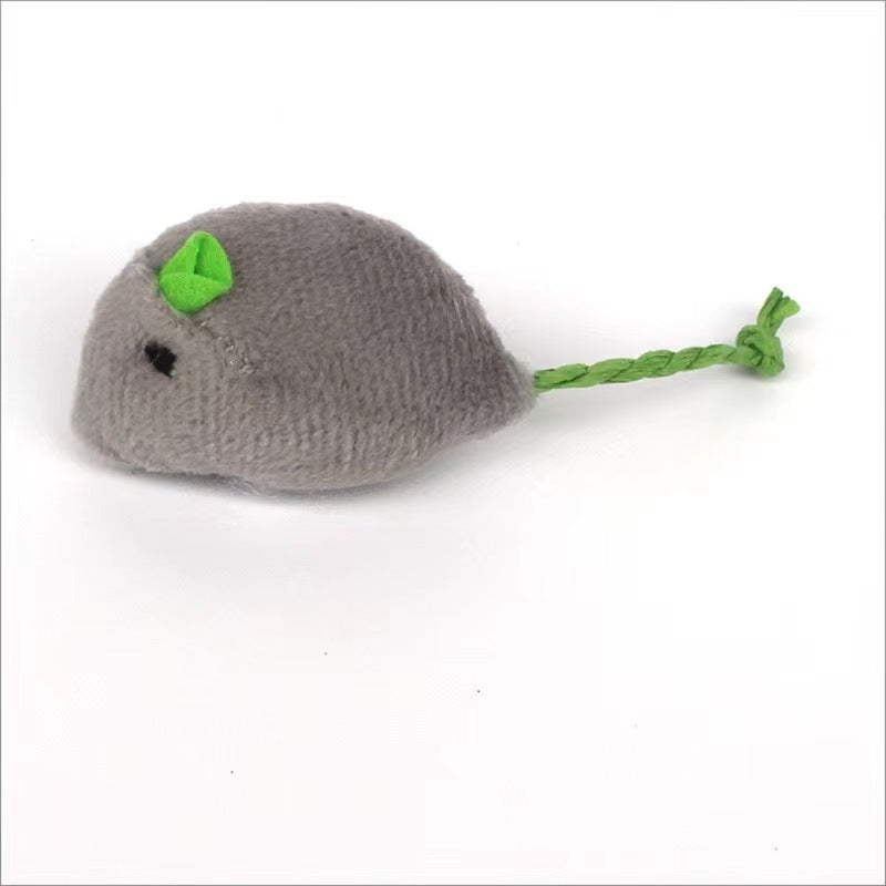 Cat Toy Simulation Little Mouse Self-happiness Mint Toy Scratch-resistant Plush Pet Supplies