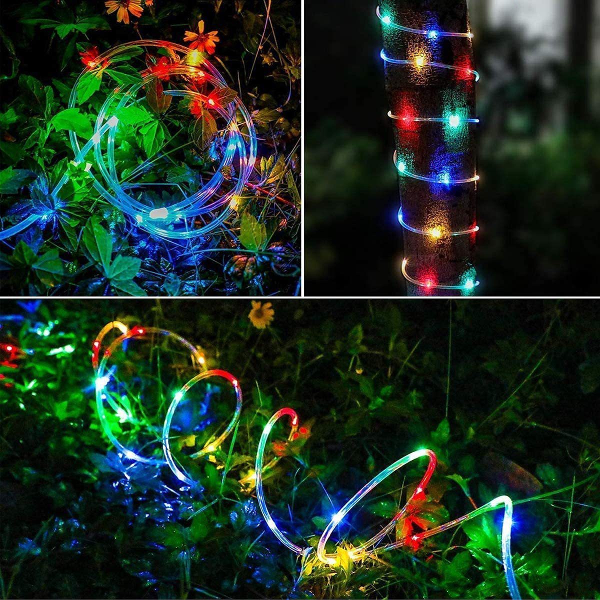 LED Tube Outdoor Waterproof Decorative String Solar Light Strip