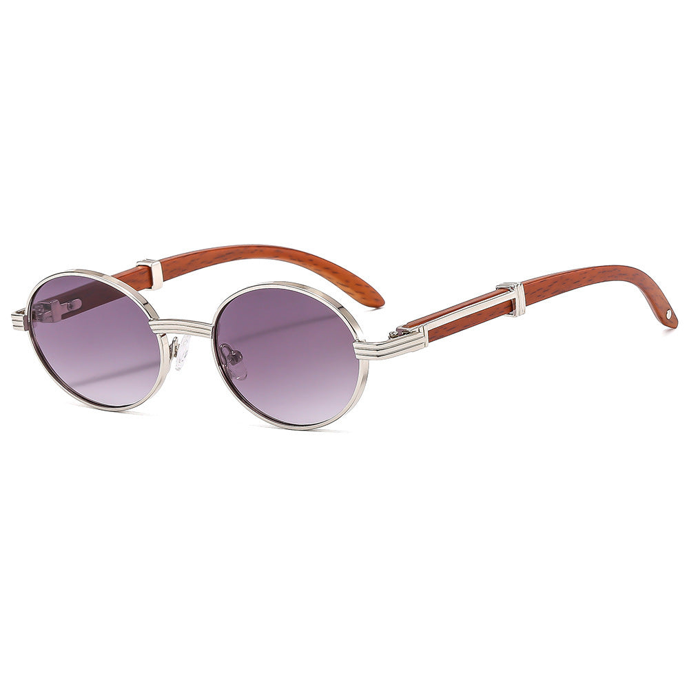 Round Frame Sunglasses – Metal & Plastic Vintage Style